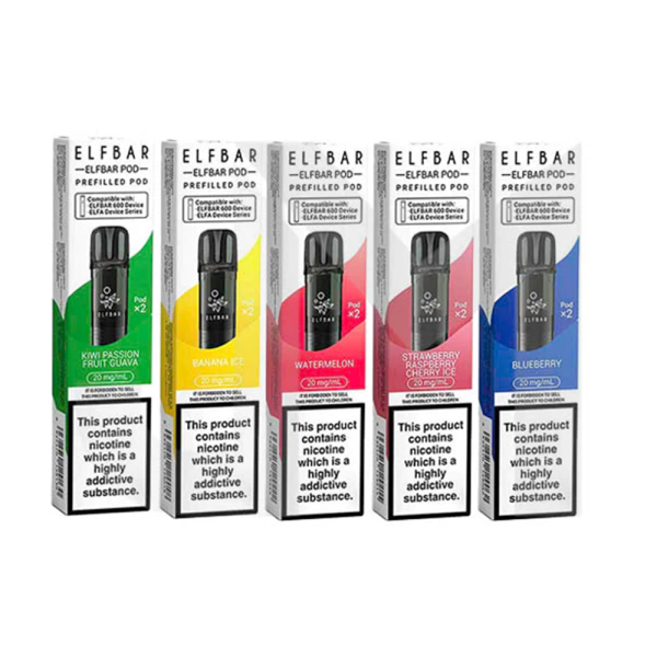 Elf Bar 600 Prefilled Pods 2ml - 1200 Puffs